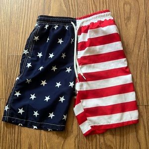 Boys Swim Trunks - American Flag